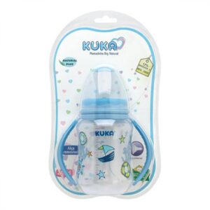 Mamadeira Kuka Big Natural com Alça Azul 240ml