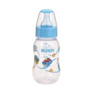 Mamadeira Kuka Natural Color Bico Universal Azul 160ml