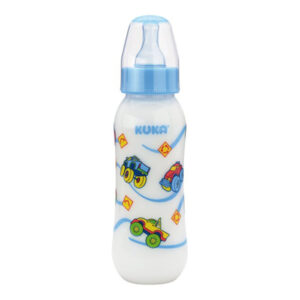 Mamadeira Kuka Natural Color Bico Universal Azul 250ml
