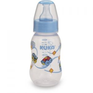 Mamadeira Kuka Natural Color Bico Universal Azul 70ml