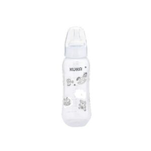 Mamadeira Kuka Natural Color Bico Universal Branca 250ml