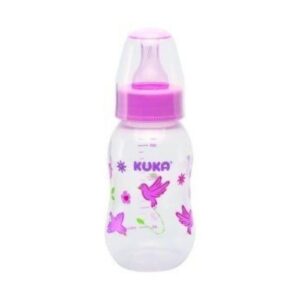 Mamadeira Kuka Natural Color Bico Universal Rosa 160ml