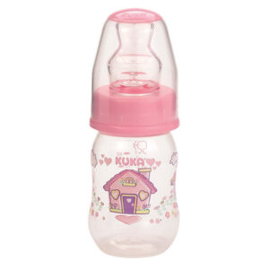 Mamadeira Kuka Natural Color Bico Universal Rosa 70ml