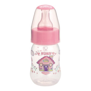 Mamadeira Kuka Natural Color Ortôdontica Rosa 70ml
