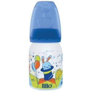 Mamadeira Lillo Bico Silicone Ortodôntico Azul 120ml