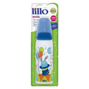 Mamadeira Lillo Magia Silicone Azul 240ml