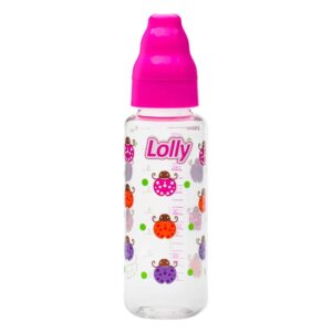 Mamadeira Lolly Zoo Bico de Silicone Redondo Rosa 240ml