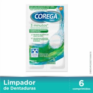 Limpador de Dentadura Corega Tabs Pastilhas Com 60 Unidades