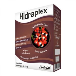 Hidraplex Sabor Guaraná Com 4 Envelopes de 27,9g Cada Natulab