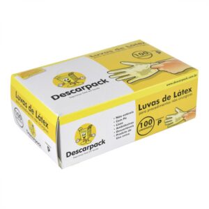 15366348499-7898283814482.jpg Luvas de Latex Descarpack Profissional Tamanho Pequeno Com 100 Unidades