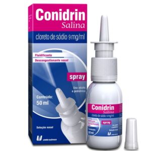 Conidrin Salina 9mg/ml Spray Solução Nasal 0,9% Com 50mL Uniao Quimica
