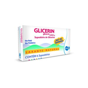 Glicerin Supositório Infantil Com 6 Unidades