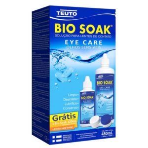 Kit Bio Soak Solução Para Lentes de Contato Com 480ml Teuto