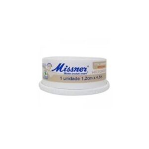 Fita Cirúrgica Missner Microporosa Bege 1,2cm x 4,5cm Unidade