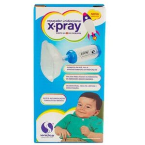 15366349786-7896615120720.jpg Espaçador para Inalação Unidirecional X-Pray Azul Infantil