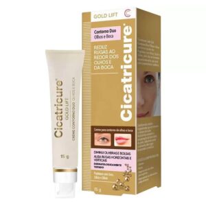 Creme Contorno Duo Olhos e Boca Cicatricure Gold Lift Com 15g