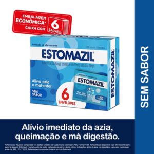 Estomazil Sem Sabor Com 6 Envelopes de 5g Cada Cosmed