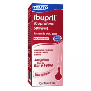 Ibupril 50mg/ml Suspensão Oral Gotas Com 30ml Teuto