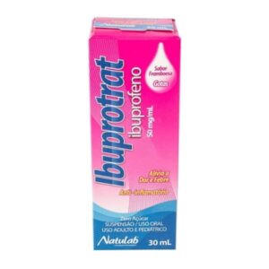 Ibuprotrat 50mg/ml Suspensão Oral Sabor Framboesa Com 30ml Natulab