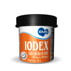 Iodex 50mg + 50mg Pomada Dermatológica Com 28g Ems s/a
