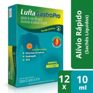 LuftaGastroPro Sabor Menta 12 sachês de 10ml Cada Reckitt Benckiser