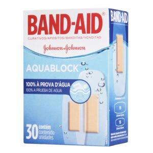 Curativos Band-Aid AquaBlock À Prova Dágua Com 30 Unidades