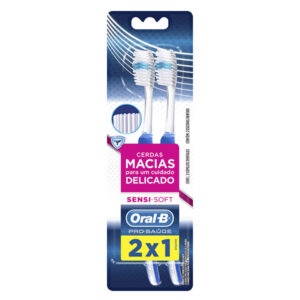 Escova de Dente Oral-B Pró-Saúde Sensi-Soft Macia Com 2 Unidades