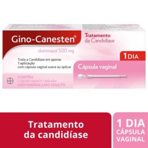 Gino-Canesten 500mg Com 1 Cápsula Vaginal Com 1 Aplicador Bayer
