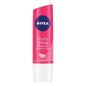 15366351667-4005808934980.jpg Protetor Labial Nivea Lip Care Melancia Shine Com 4,8g