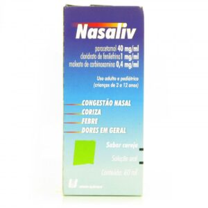 Nasaliv Solução Oral Sabor Cereja Com 60ml Uniao Quimica