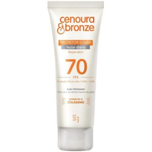 Proteção Solar Facial Cenoura e Bronze FPS 70 Com 50g