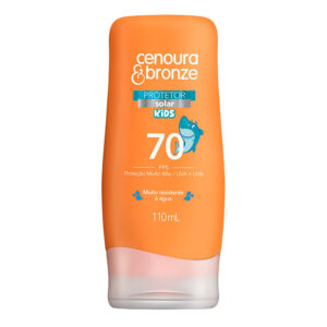 Protetor Solar Kids Cenoura e Bronze FPS 70 Loção Com 110ml