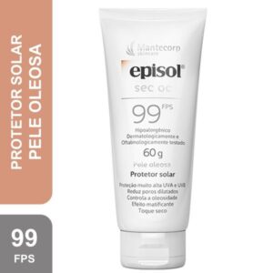 Protetor Solar Facial Episol SEC OC FPS 99 Pele Oleosa Com 60g