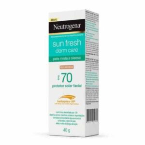 Protetor Solar Facial Neutrogena Sun Fresh Pele Morena FPS 70 Com 40g