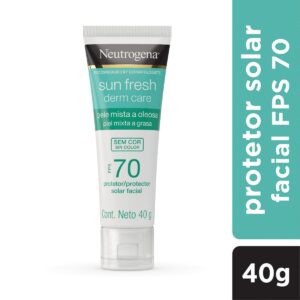 Protetor Solar Facial Neutrogena Sun Fresh Sem Cor FPS 70 Com 40g