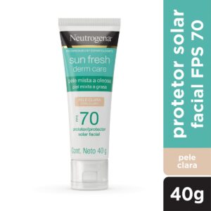 Protetor Solar Facial Neutrogena Sun Fresh Derm Care Pele Clara FPS 70 Com 40g
