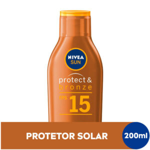 Protetor Solar Nivea Sun Protect e Bronze FPS 15 Com 200ml