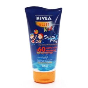 Protetor Solar Nivea Sun Kids Swim e Play FPS 60 Com 150ml