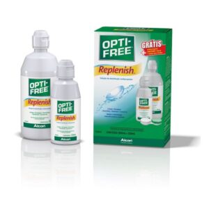 Optifree Replenish Solução Com 300ml + 120ml + Estojo Para Lentes