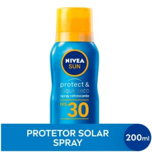 Protetor Solar Spray Nivea Sun Protect e Toque Seco FPS 30 Com 200ml