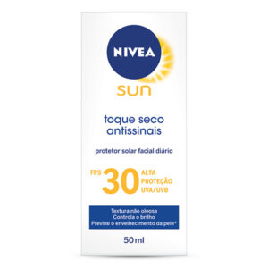 Protetor Solar Nivea Sun Antissinais Toque Seco FPS 30 Com 50ml