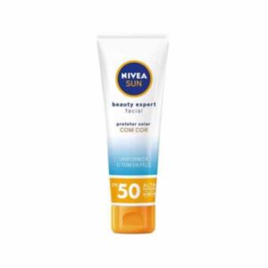 Protetor Solar Facial Nivea Sun Beauty Expert Com Cor FPS 50 Com 50g