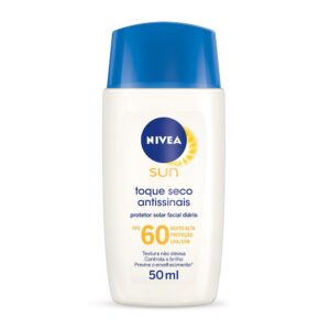 Protetor Solar Nivea Sun Antissinais Toque Seco FPS 60 Com 50ml