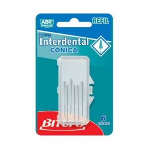 Refil Para Escova Dental Bitufo Cônico 3mm a 7mm Com 6 Unidades