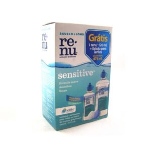 Renu Sensitive 355ml +120ml Grátis Com Estojo Para Lentes