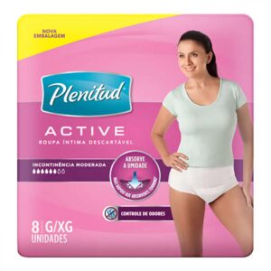 Roupa Intima Plenitud Femme Tamanho G-XG Com 8 Unidades