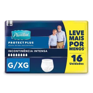 Roupa Intima Plenitud Protect Plus Tamanho G-XG Com 16 Unidades