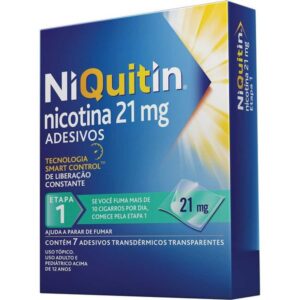 Niquitin 21mg Etapa 1 Com 7 Adesivos Transdérmicos Mappel