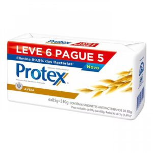 15366354282-7891024024447.jpg Sabonete em Barra Protex Aveia Com 90g Pack Com 6 Unidades