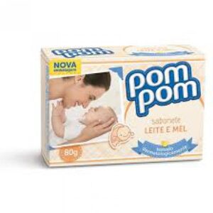Sabonete em Barra Pom Pom Leite e Mel Com 80g
